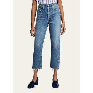 NWOT Agolde Riley High Rise Straight Crop Jeans